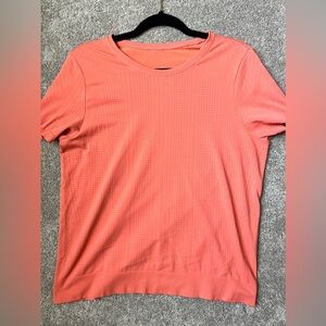 Athleta “In Motion” active tee (coral L)